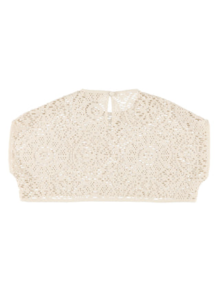 Ecru Crochet Top