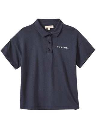 Radicchio Navy Polo Top