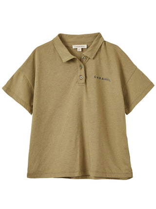 Radicchio Khaki Polo Top