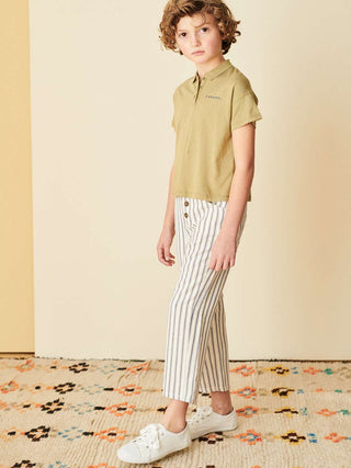 Radicchio Khaki Polo Top