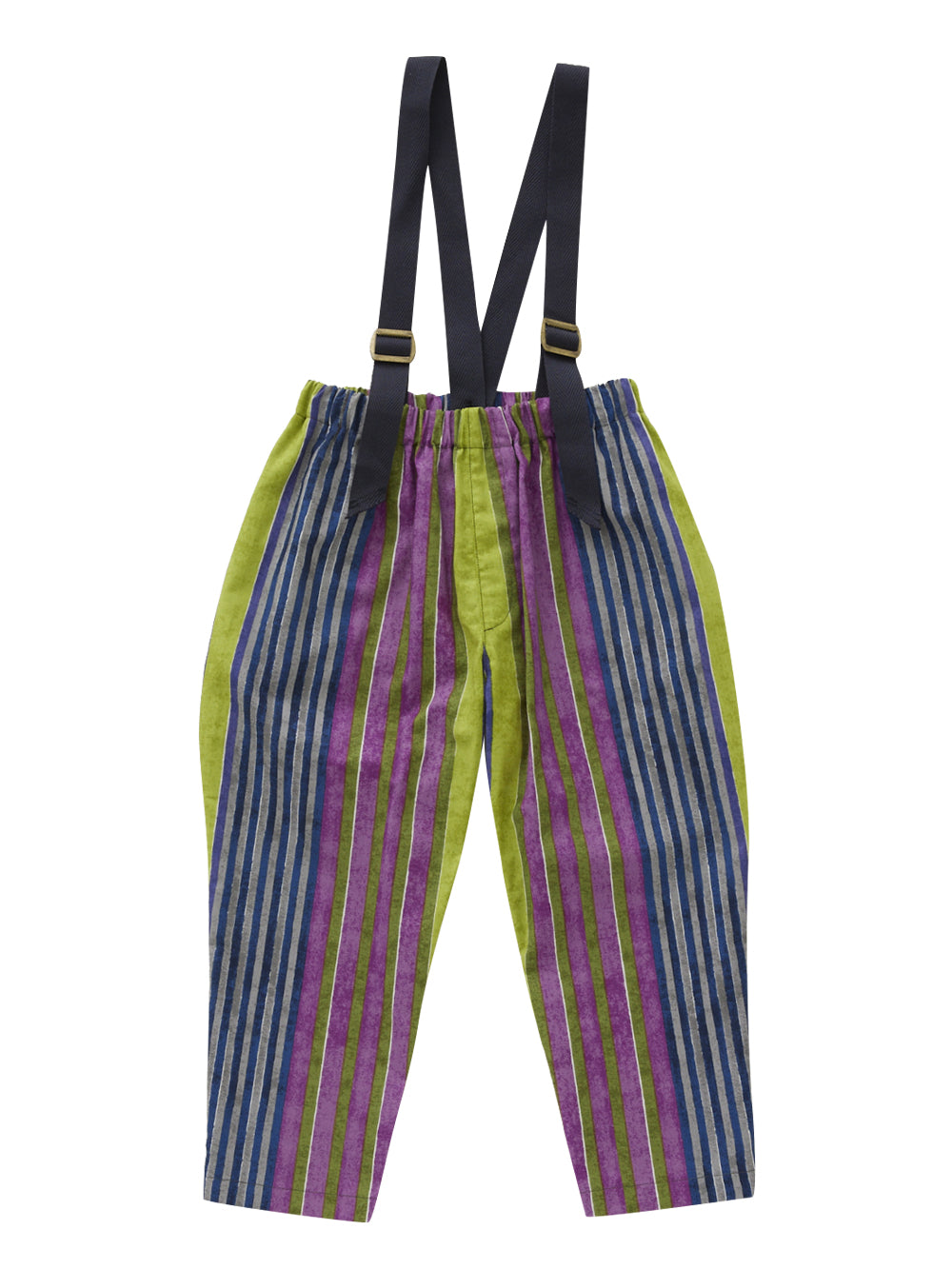 Yellow Green Mix Suspender Pants