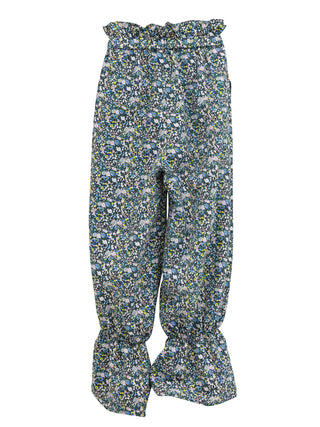 Black Floral Pattern Trousers