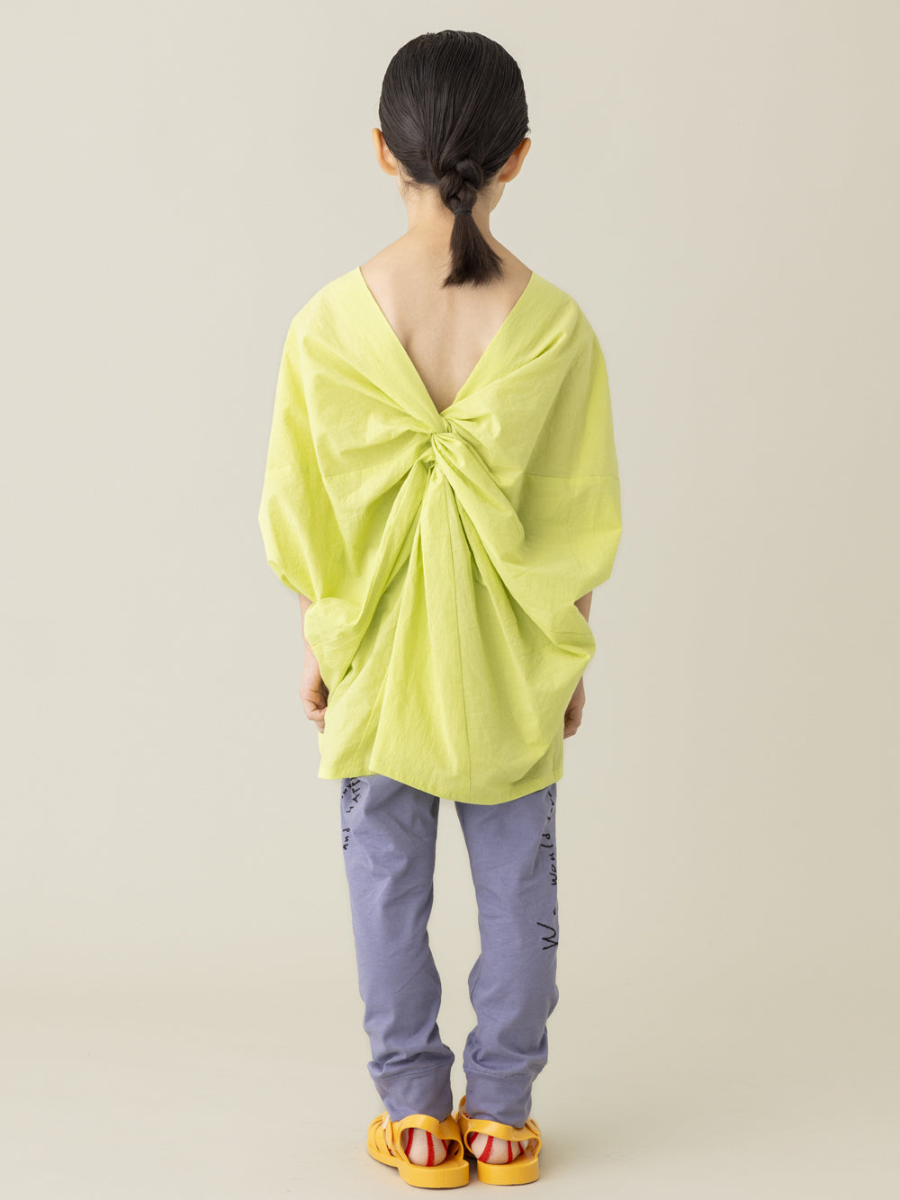 Lime Yellow Twisted Top