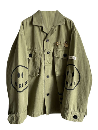 Olive Millitary Peace Jacket