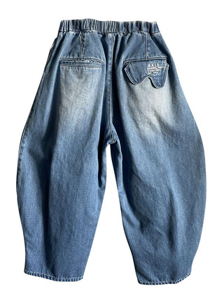 Denim Ballon Pants