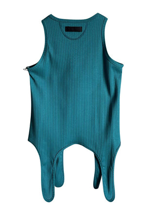 Turquoise Rib Tank Top