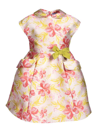 Pocket Embelished Floral Dress