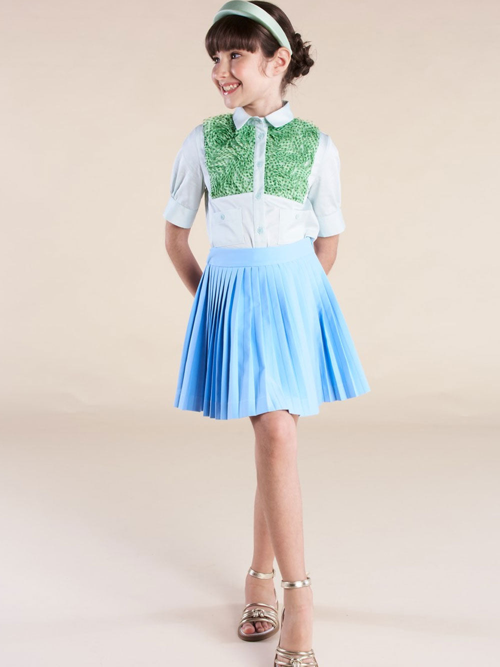 PREORDER:Pleated Georgette Skirt