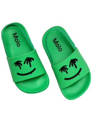 Zhappy Bright Green Flip Flops