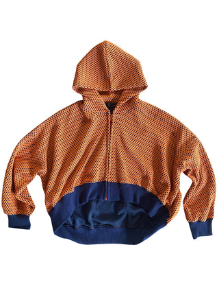 Mesh Orange Hoodie