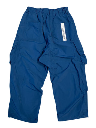 Blue Wide Cargo Pants