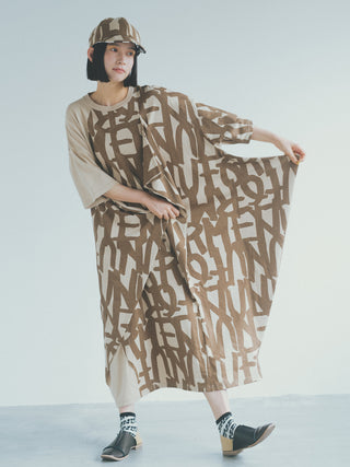 Nunu Logo Brown Dress