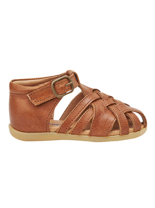 Cognac Diamond Starter Sandals