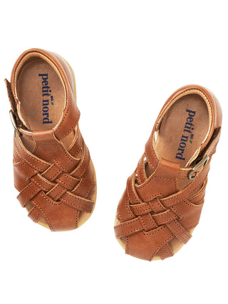 Cognac Diamond Starter Sandals