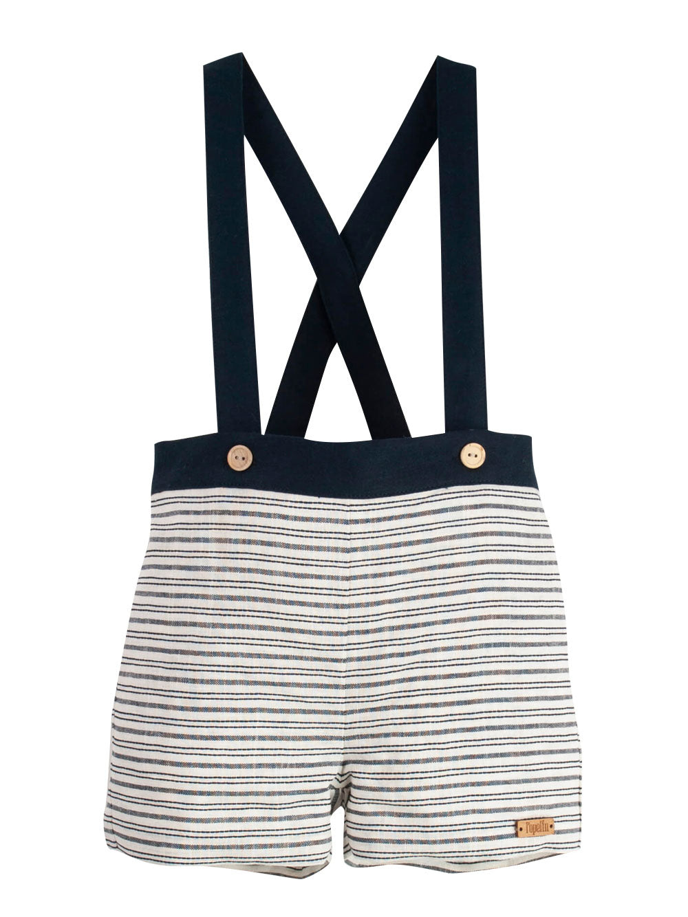 Striped Straps Dungarees