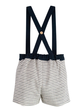 Striped Straps Dungarees