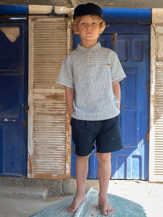 Navy Blue Chino Shorts