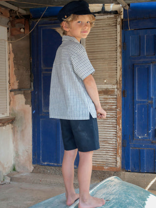 Navy Blue Chino Shorts