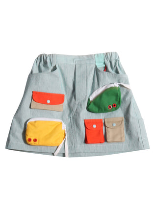 Morgan Patchwork Cargo Skirt