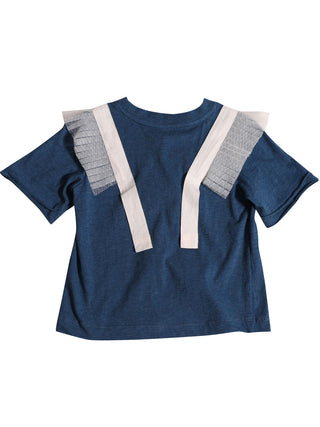 Navy Adella Ruffled Sailor Tee