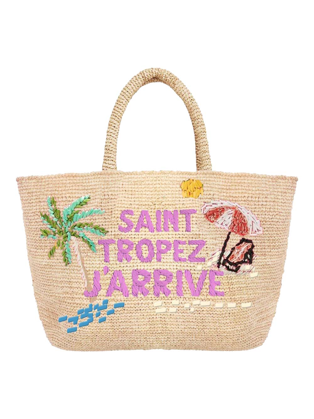 Tropez Jarrive Raffia Beach Bag