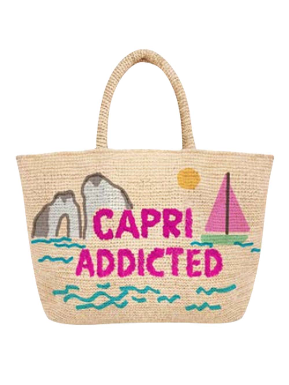 PREORDER: Capri Addict Raffia Beach Bag