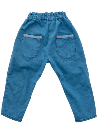 Tucked Denim Pants