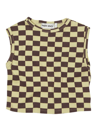 Lemongrass Checkered Tank Top