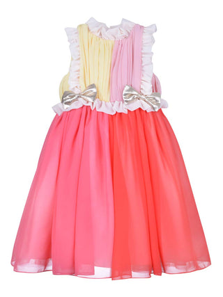 Multicolor Ruffle Midi Dress