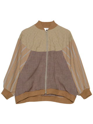 Quilt Beige Spring Bomber