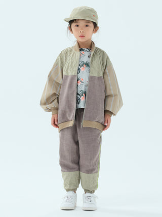 Quilt Beige Spring Bomber