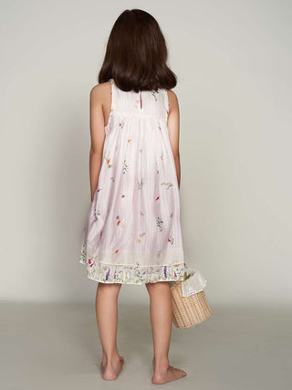 Lily Of The Valley Mauve Dress with Bib