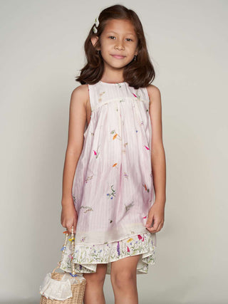 Lily Of The Valley Mauve Dress with Bib