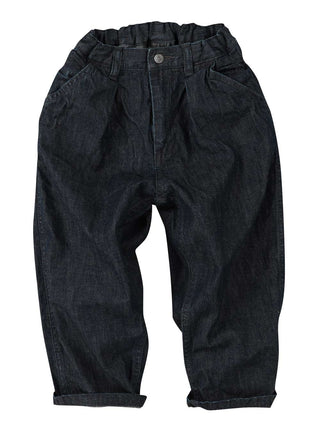 Denim Dungaree Black Trousers