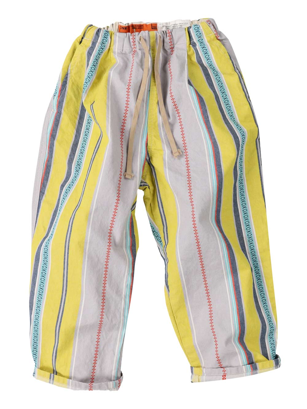 Yellow Dobby Striped Pants