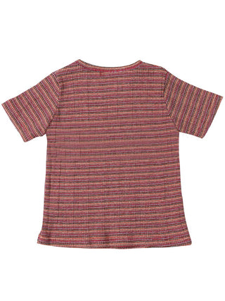 Red Multi Striped T-Shirt