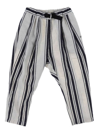 Off White Dobby Striped Pants