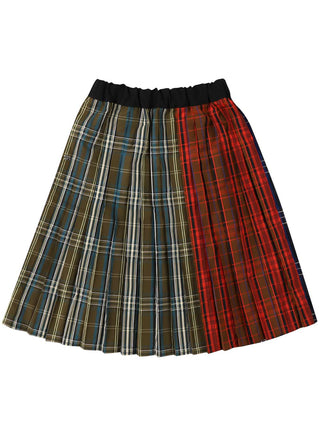 Dobby Plaid Tafta Skirt