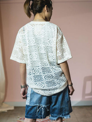 Crew Neck Lace Tee