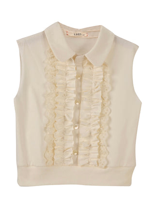 Ruffled Collared Top