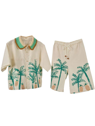 Palm Tree Painted Shorts