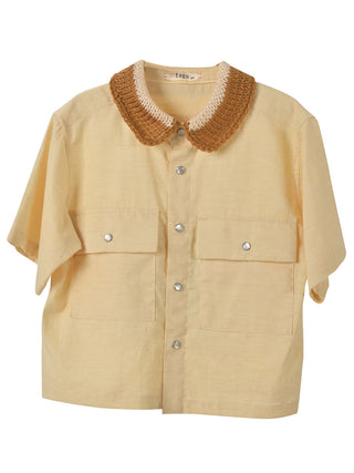 Knit Collar Shirt