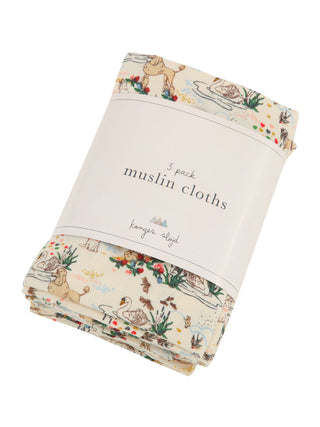 Mizumi 3 Pack Muslin Cloth Gots