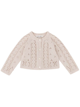 Cream Paige Knit Baby Cardigan