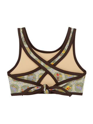 Vert Trellis Swim Tie Top