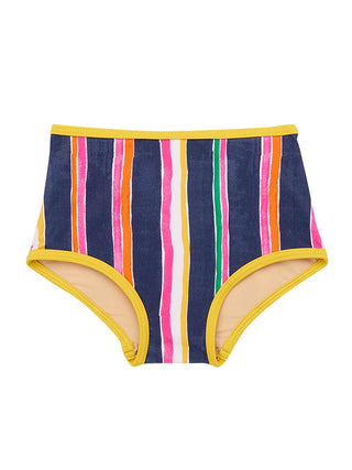 Moonlight Watercolor Stripe Swim Briefs