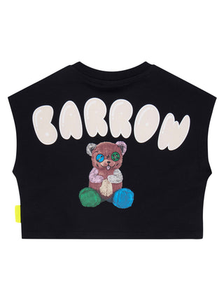 Black Teddy Print T-Shirt