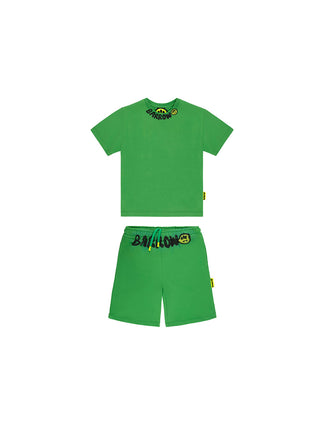 Fern Green Barrow Print Sweatshorts