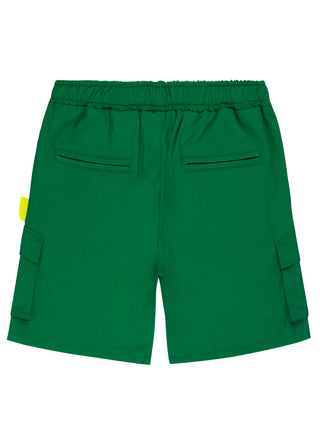 Fern Green Front Pocket Shorts