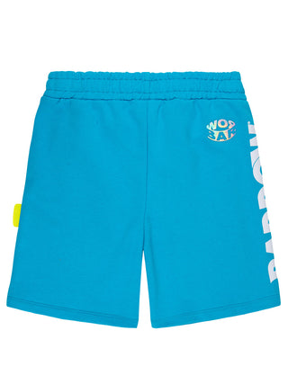 Turquoise Front Pocket Sweatshorts